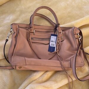 Rebecca Minkoff leather regan satchel tote